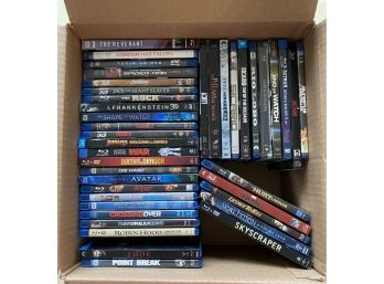Box Of Movies! Blue Ray And DVD. Including Iron Man, Avatar, The Avengers And Much More!
