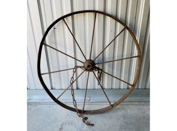 Wagon Wheel, Approximately 30 Inches. Can Be Used As A Western-style Chandelier!