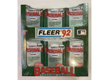 Fleer 1992 Baseball Trading Cards With FACTORY PACKAGING! Unopened, MLB Baseball Cards.