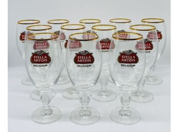 Set Of 12 STELLA ARTOIS Beer Drinking Glasses From Food & Wine Classic In Aspen