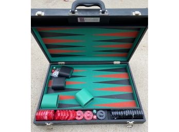 VERY NICE Backgammon Set From The Backgammon Store. All Parts Included!