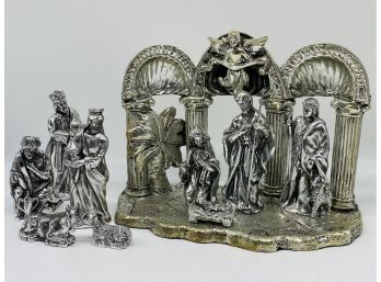 STUNNING Nativity Set By International Silver Company. Comes With Original Box.