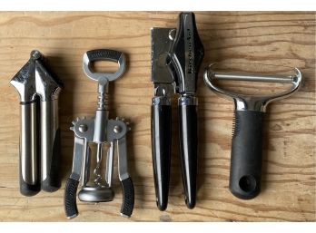 4 Miscellaneous KitchenAid Tools, Including Wine And Can Opener