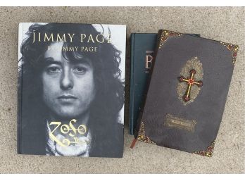 Two Bibles And A Hardcover Jimmy Page Autobiography!