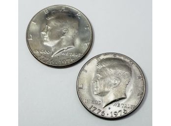 1776-1976 Bicentennial Half Dollars. Lot Of Two