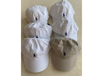 Collection Of 6 POLO Ralph Lauren Hats With ORIGINAL Tags On Them! Priced At $39.50 Each. Various Sizes