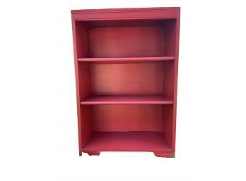 Cherry Red Painted Book Shelf.