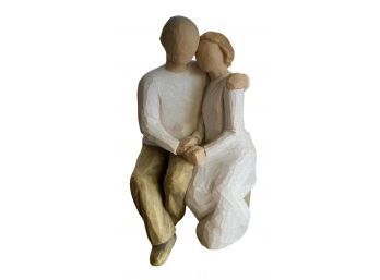 Wooden Statue Of Man And Woman By WILLOW TREE