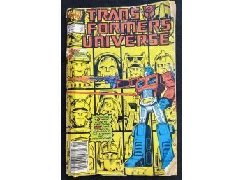 MARVEL Transformers Second Issue Comic Book, Volume 1 No. 2 Printed In 1987