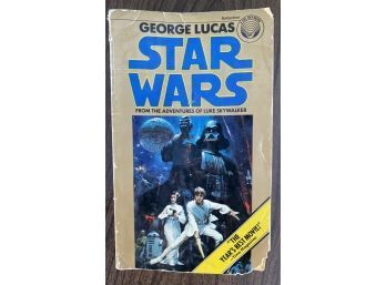 Vintage STAR WARS From The Adventures Of Luke Skywalker Paperback Book, Ballantine 1977