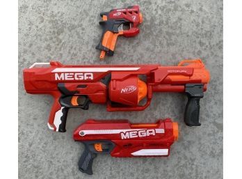 Three Mega NURF Guns
