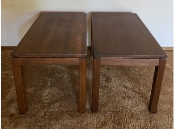 Beautiful Pair Of Wooden Side Tables From Williams Brothers Furniture