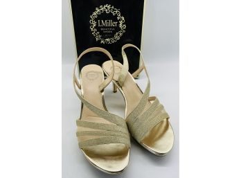 Gold-color Heels, Womens Size 8-never Been Worn!