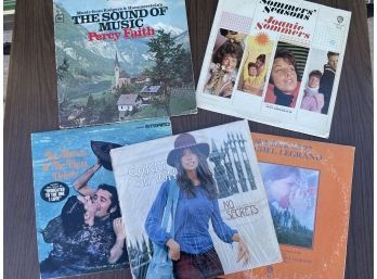 Large Box Of Vinyls Including The Sound Of Music, Sommers Seasons, The Mamas And Papas, Carly Simmons And More