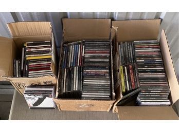 Three Boxes Of Miscellaneous CDs! Journey, Def Leppard, Metallica, And Much More!