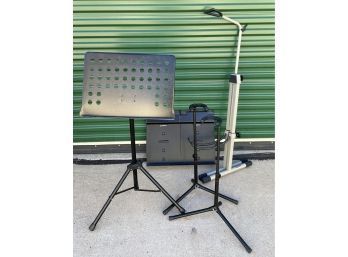 Collection Of Nice Music And Guitar Stands, Various Brands And Sizes
