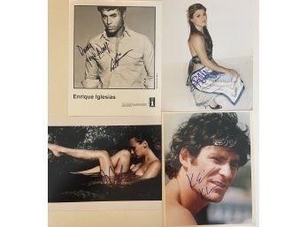 Enrique Iglesias, Kelly Clarkson, Dianna Kruger, Kevin Kline, Licensed Autographed Celebrity Photograph