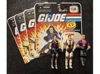 Collectible, Authentic G.I. JOE Action Figures! Three Loose Figures, Including Captain Ace