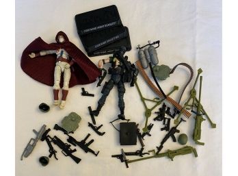 Collectible G.I. JOE Action Figures And Miscellaneous Weapons, Including 25th Anniversary Storm Shadow