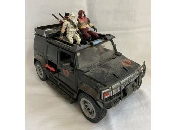 Authentic G.I. JOE Action Figures! Military Hummer With Two Loose Figures Including Ninja Storm