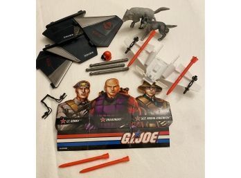 Miscellaneous G.I. JOE Accessories And Parts, Including Two Wolves, Missiles And More