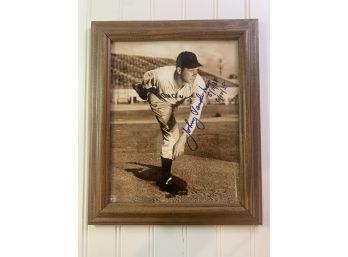 Johnny Vander Meer Signed Photograph From 1938