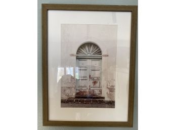 Framed Photo Of Rustic Door In 13x17 Inch Frame