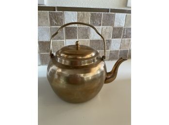 Antique Brass Teapot