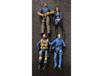 Collectible G.I. JOE Action Figures, Including Baroness In Blue And Cobra Air Trooper