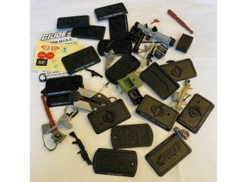 Large Collection Of Authentic G.I. JOE Weapons And Name Plates!