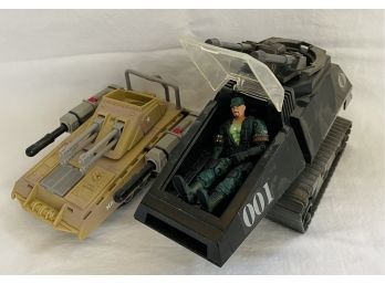 Collectible Hasbro G.I. JOE Action Figures! Two Military Tanks, Plus Gung Ho Character