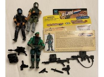 G.I. JOE Action Figures! 2 Loose Figures, Plus Sgt. Stalker And His Weapons