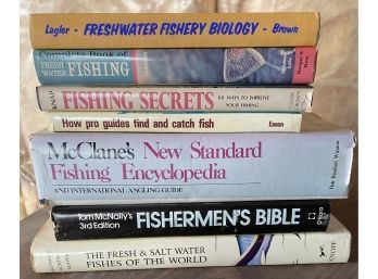 Collection Of 7 Hardcover Fishing Books