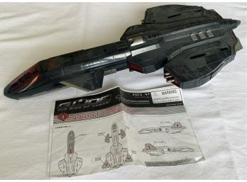 Vintage G.I. JOE NIGHT RAVEN, THE RISE OF COBRA Space Ship With Original Assembly Instructions