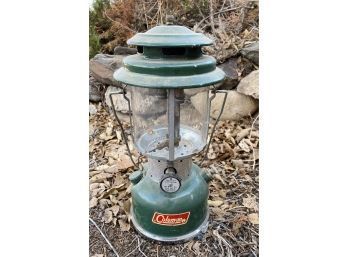 Antique Coleman Gas Lantern In Awesome Condition! Stands 15 Inches Tall