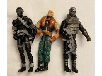 Authentic G.I. JOE Action Figures! Three Loose Figures Including Neo-viper Cobra