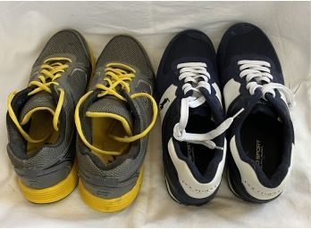 Two Pair Of Mens Size 10.5 Athletic Shoes, Including New RALPH LAUREN Polo Sport Sneakers