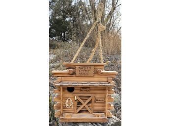 Awesome Hanging Log Cabin / Wooden Bird House