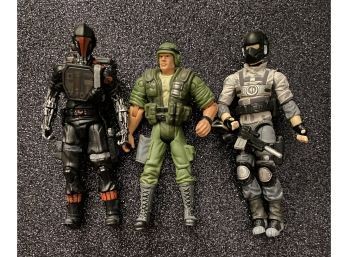 Authentic G.I. JOE Action Figures! Three Loose Figures Including Version 9 Duke Action Figure