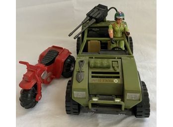 Authentic G.I. JOE Action Figures And Collectible Ranger Vehicle! Also Includes Lady Jaye