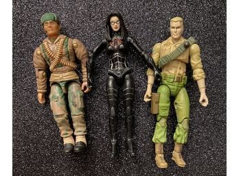 Authentic G.I. JOE Action Figures! Including Beautiful Baroness And Two More