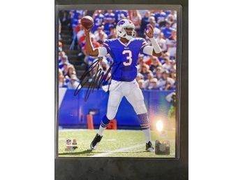 Buffalo Bills Quarterback Autographed Picture