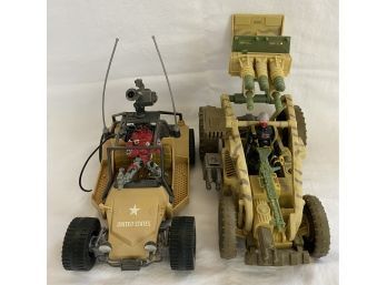 Collection G.I. JOE Action Figures, Including TWO Awesome Sand Razor Vehicle And Two Loose Figures