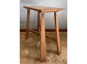 Unique Wooden Side Table, Brand Unknown