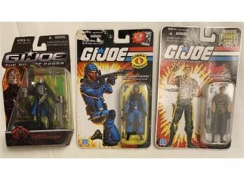 Unopened G.I. JOE Action Figures! Highly Collectible Cobra Commander, Anti-armor Trooper, And Tiger Force