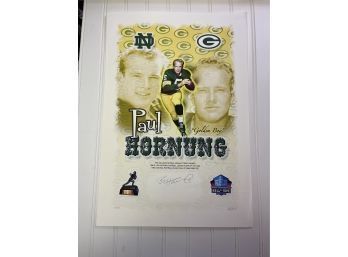 Paul Hornung Golden Boy Autographed Sports Memroabilia Green Bay Hall Of Fame Quarterback