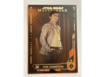 Star Wars Poe Dameron 06/10 Stamped. ONLY 10 EVER MADE!! Masterwork, Topps.