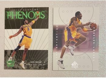 KOBE BRYANT Lakers NBA Basketball Trading Cards, SP Authentic And Upper Deck Phenoms