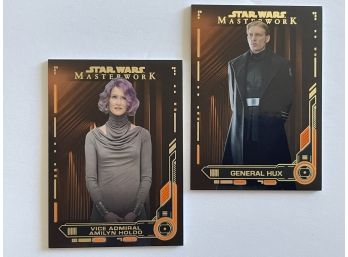 Star Wars General Hux 03/10 And Vice Admiral Amilyn Holdo 04/10. Both Silver Stamped!