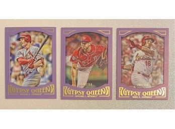 Collectible Gypsy Queen By TOPPS MLB Baseball Cards. Grichuk 109/250, Papelbon 174/250, Wong 208250